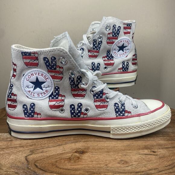 Converse Chuck 70 Election Day Womens USA Red White Blue Size 8 High Top Shoes - Picture 1 of 11